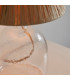 Lyra Raffia 1 Light Table Lamp Clear Textured Glass Natural Raffia-7