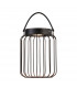 Tropic Integrated LED Solar Table Lamp Matt Black Clear Glass IP44-1