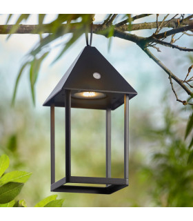 Hoot Integrated LED Table Lamp Matt Black Clear Glass IP44-2