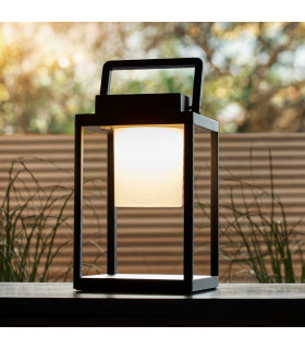 Voyage Integrated LED Table Lamp Matt Black White IP44-2