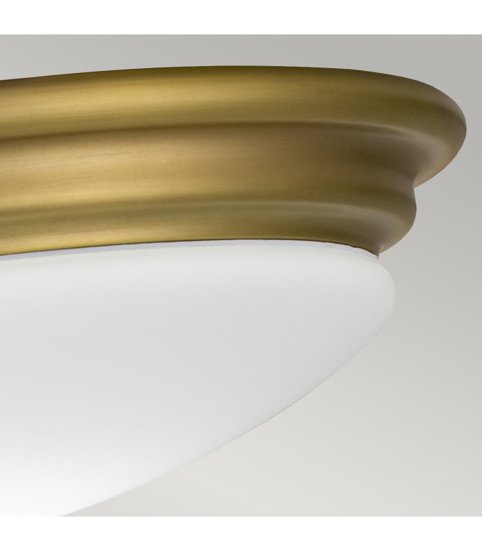 Brompton Decorative Flush Ceiling Light Brushed Brass IP44-3