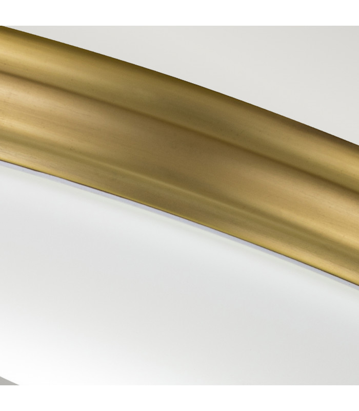 Brompton Decorative Flush Ceiling Light Brushed Brass IP44-4