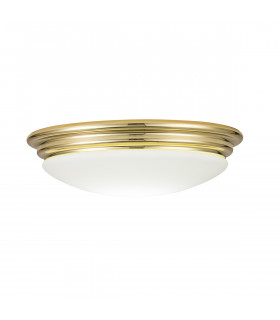 Brompton Decorative Flush Ceiling Light Polished Brass IP44-1