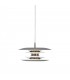 LED 1 Light Ceiling Pendant Grey, Black Shiny, G9 - 1