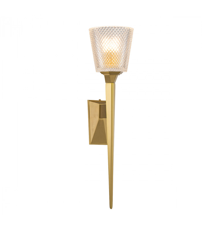 Verity Wall Lamp Brushed Brass IP44-1
