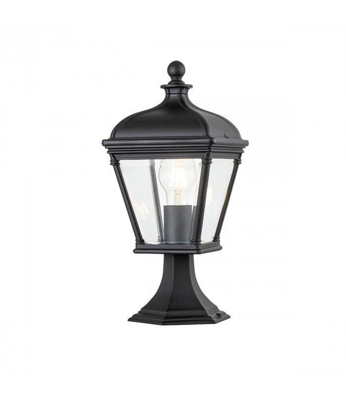 Bayview Outdoor Pedestal Light Black IP44-1