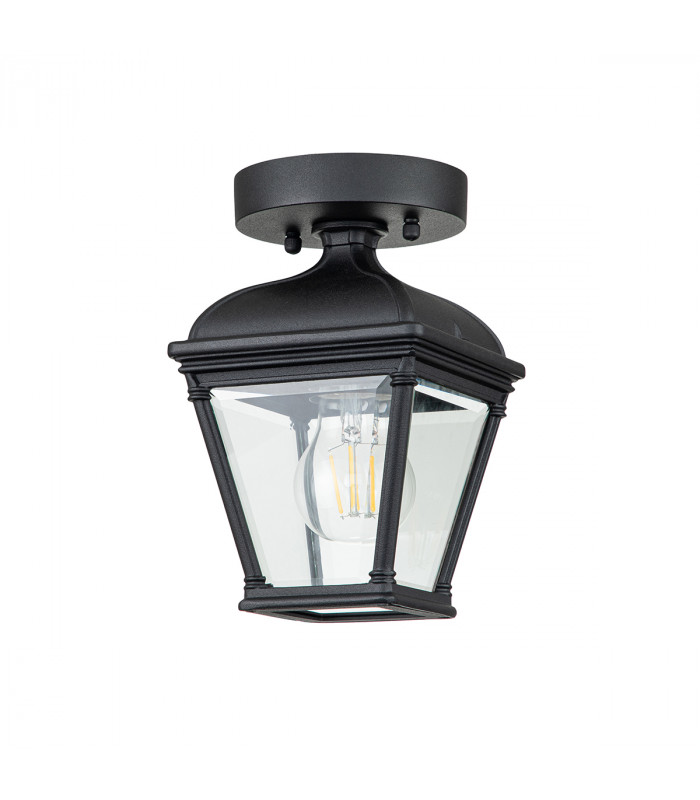 Bayview Outdoor Surface Mounted Downlight Black IP44-2
