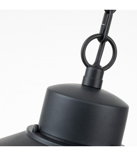 Copenhagen Outdoor Dome Wall Lamp Black IP44-2