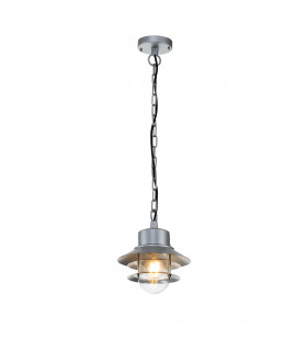 Copenhagen Outdoor Dome Wall Lamp Silver IP44-1