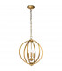 Feiss Corinne Spherical Pendant Ceiling Light Burnished Brass-1