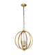 Feiss Corinne Spherical Pendant Ceiling Light Burnished Brass-2