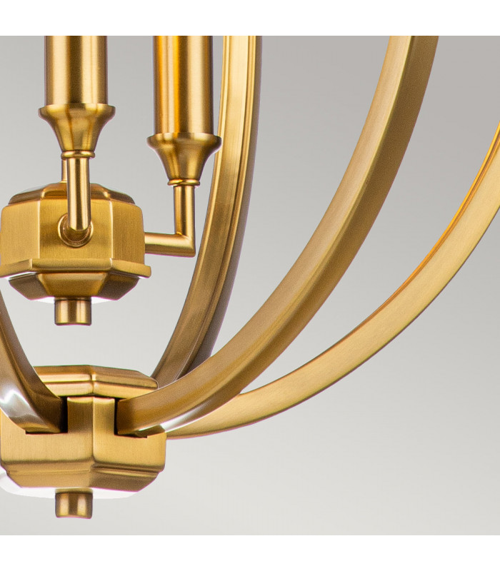 Feiss Corinne Spherical Pendant Ceiling Light Burnished Brass-3