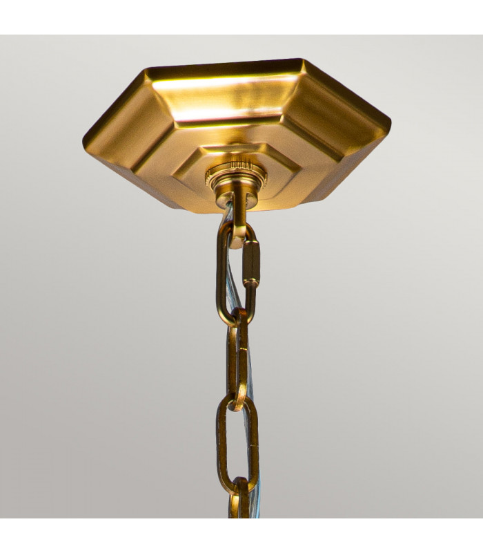 Feiss Corinne Spherical Pendant Ceiling Light Burnished Brass-5