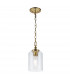 Feiss Hounslow Dome Pendant Ceiling Light Burnished Brass-1