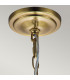 Feiss Hounslow Dome Pendant Ceiling Light Burnished Brass-3