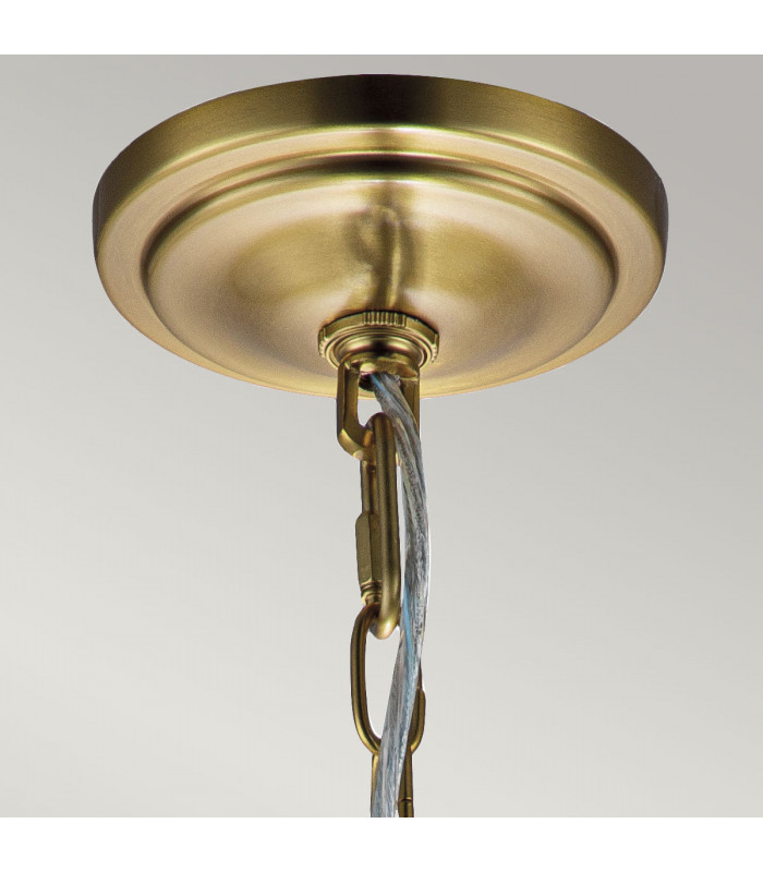 Feiss Hounslow Dome Pendant Ceiling Light Burnished Brass-3