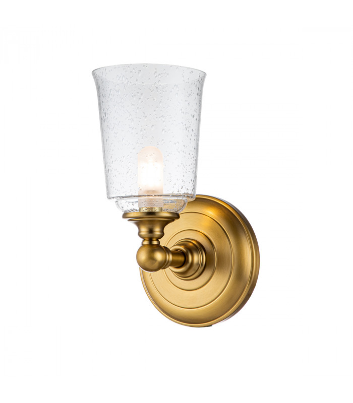 Feiss Hugeunot Lake Wall Lamp Burnished Brass IP44-1