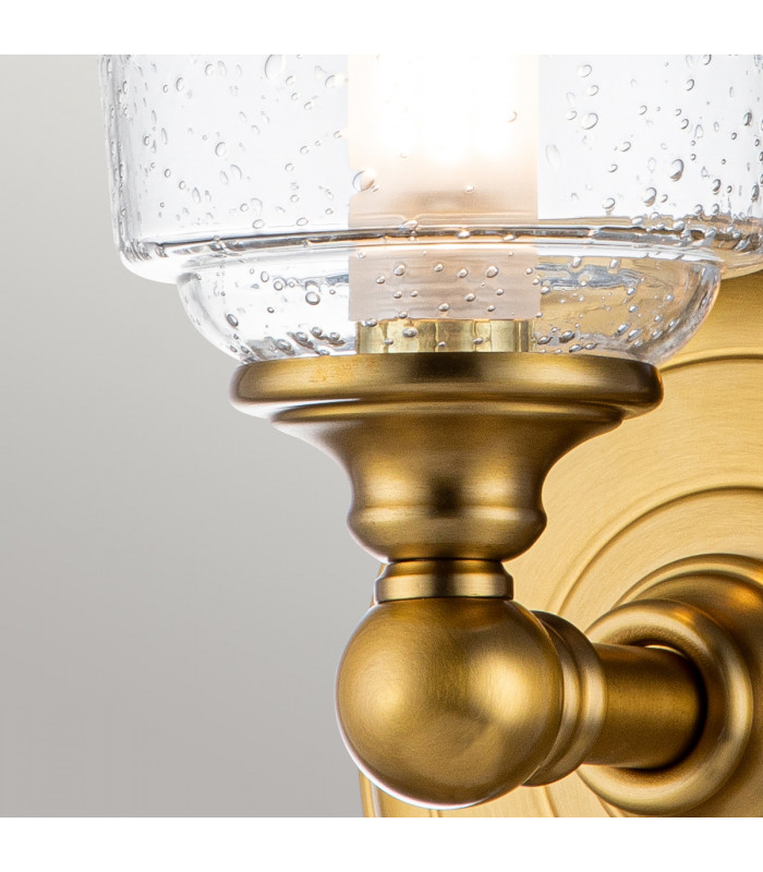 Feiss Hugeunot Lake Wall Lamp Burnished Brass IP44-3