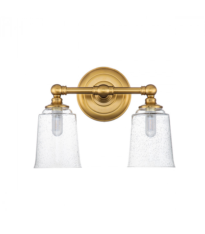 Feiss Hugeunot Lake Wall Lamp Burnished Brass IP44-2