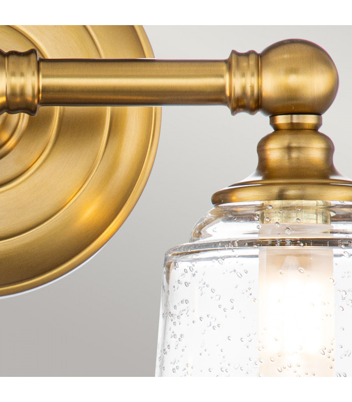Feiss Hugeunot Lake Wall Lamp Burnished Brass IP44-3