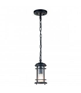 Feiss Lighthouse Outdoor Pendant Ceiling Light Textured Black IP44-1