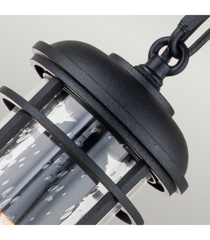 Feiss Lighthouse Outdoor Pendant Ceiling Light Textured Black IP44-3
