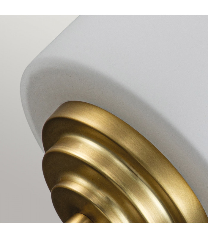Feiss Malibu Wall Lamp Brushed Brass IP44-3