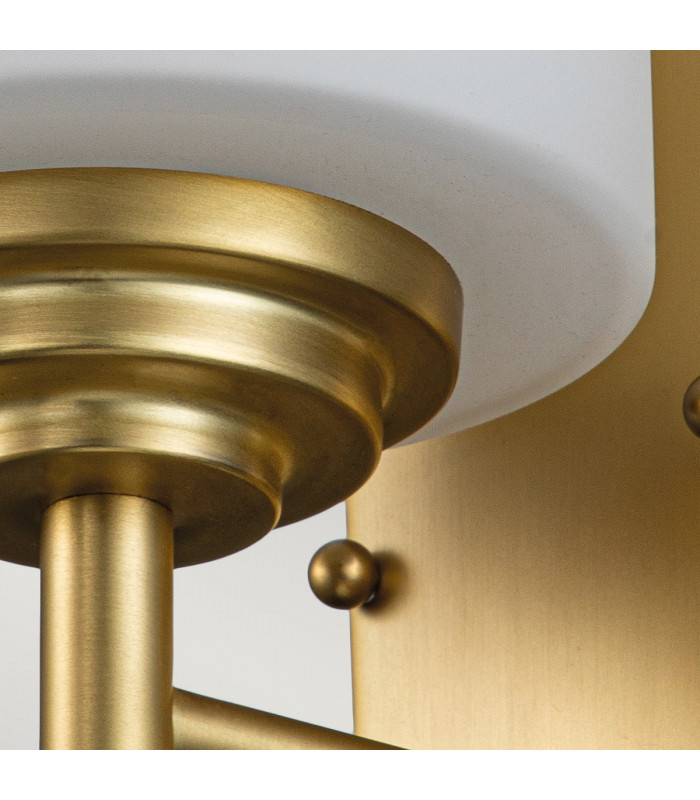 Feiss Malibu Wall Lamp Brushed Brass IP44-5
