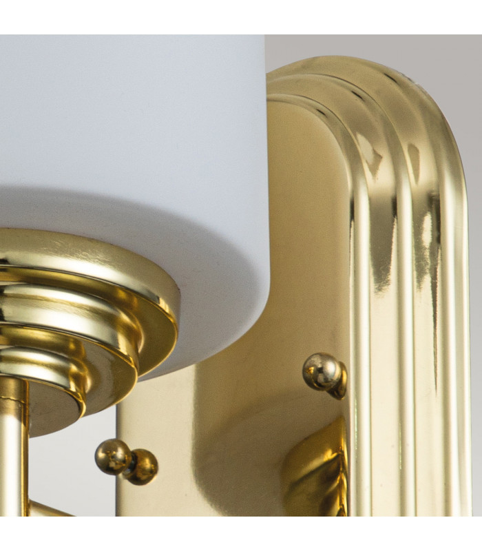 Feiss Malibu Wall Lamp Polished Brass IP44-4