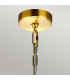 Feiss Nico Wire Frame Pendant Ceiling Light Burnished Brass-3