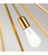 Feiss Nico Wire Frame Pendant Ceiling Light Burnished Brass-4