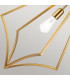 Feiss Nico Wire Frame Pendant Ceiling Light Burnished Brass-5