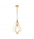 Feiss Nico Wire Frame Pendant Ceiling Light Burnished Brass-1