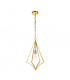 Feiss Nico Wire Frame Pendant Ceiling Light Burnished Brass-2