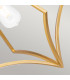 Feiss Nico Wire Frame Pendant Ceiling Light Burnished Brass-4