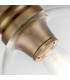 Feiss Tabby Bowl Semi Flush Ceiling Light Burnished Brass-4