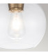 Feiss Tabby Bowl Semi Flush Ceiling Light Burnished Brass-5