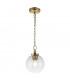 Feiss Tabby Dome Pendant Ceiling Light Burnished Brass-1