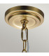Feiss Tabby Dome Pendant Ceiling Light Burnished Brass-5