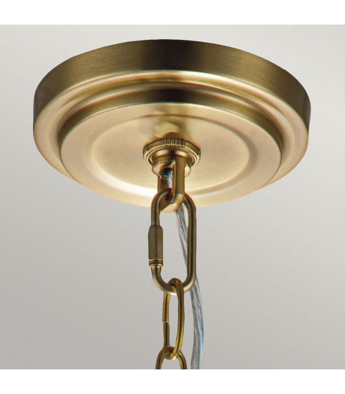 Feiss Tabby Dome Pendant Ceiling Light Burnished Brass-5