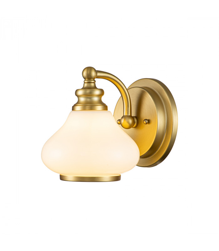 Hinkley Ainsley Wall Lamp Brushed Brass IP44-1