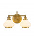 Hinkley Ainsley Wall Lamp Brushed Brass IP44-1