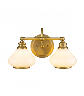 Hinkley Ainsley Wall Lamp Brushed Brass IP44-1