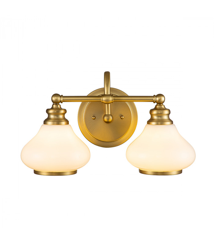 Hinkley Ainsley Wall Lamp Brushed Brass IP44-1