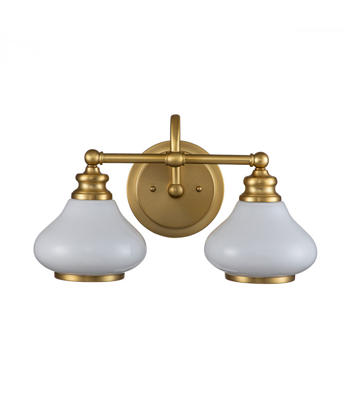 Hinkley Ainsley Wall Lamp Brushed Brass IP44-2