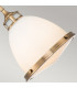 Hinkley Amelia Dome Pendant Ceiling Light Heritage Brass-4