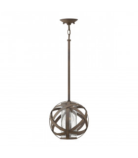 Hinkley Carson Spherical Pendant Ceiling Light Vintage Iron IP44-1