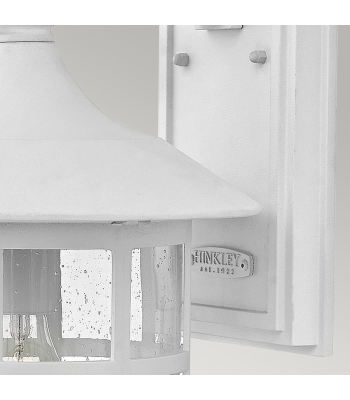 Hinkley Freeport Outdoor Wall Lantern Textured White IP44-5