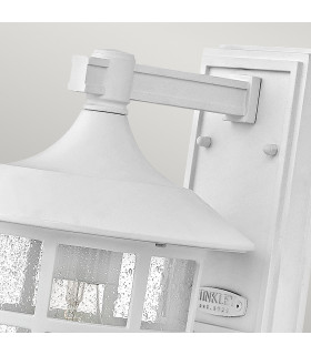 Hinkley Freeport Outdoor Wall Lantern Textured White IP44-2