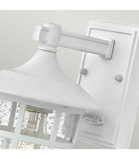 Hinkley Freeport Outdoor Wall Lantern Textured White IP44-2